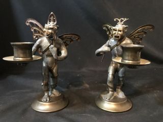 Comedy Tragedy Petit Choses Candleholders Flying Monkeys Mcm Statues Mid Mod