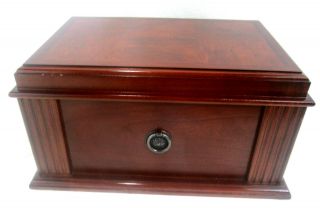 Cigar Box Humidor All Wood Sure Seal Lid Tech Quantas Tradition 14 " L X 9 " W X 8 " T