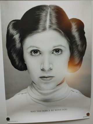 Star Wars Celebration 2017 Carrie Fisher Princess Leia Limited Edition Poster