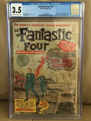 Fantastic Four 13 Cgc 3.  5 Watcher & Red Ghost Own It Now