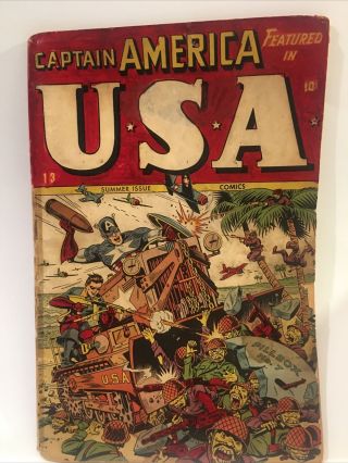 Usa Cómics 13 Golden Age 1944 Summer Issue Rare