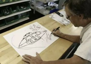 Bob Lazar Sport Model Ufo Sketch Signed 16x20 Poster Area 51