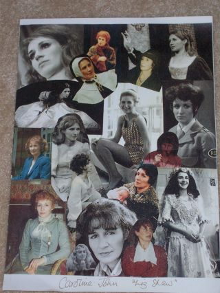 Doctor Who Caroline John Liz Shaw Signed Collage Art Photo Page Pictures Unique