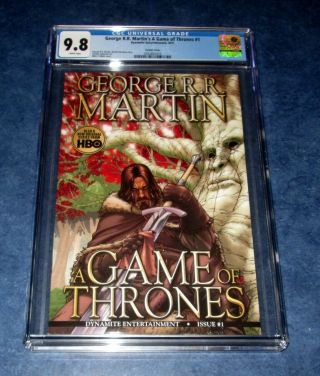 Game Of Thrones 1 1:10 Mike Miller Variant 1st Print Cgc 9.  8 Wp Dynamite 2011