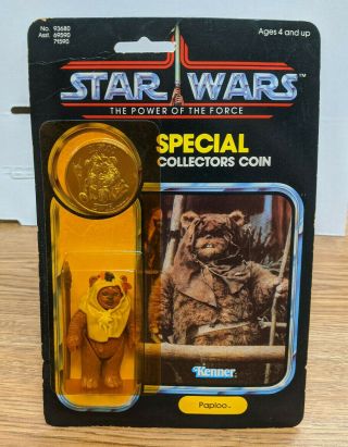 Kenner Star Wars Power Of The Force Paploo Action Figure W/collectors Coin