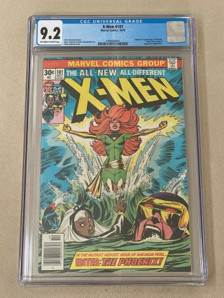 The X - Men 101 (oct 1976,  Marvel) Cgc 9.  2 Ow/w.  1st Appearance Phoenix Case