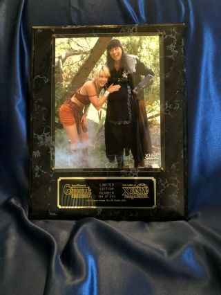 Very Rare Limited Edition Of 250 Xena (lucy Lawless) & Gabrielle Plaque