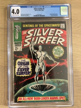 Silver Surfer 1 (1968) Cgc 4.  0 Origin Of The Watchers Key Issue
