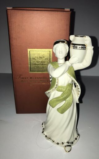 Christmas Lenox First Blessing Boy With Water Jug Nativity Figurine Box