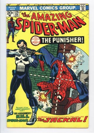 Spider - Man 129 Vol 1 Looks 1st App Of The Punisher