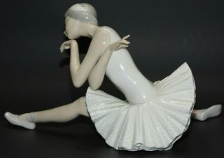 Lladro Death of a Swan 4855 Retired Glazed Girl Dancing Ballet 3