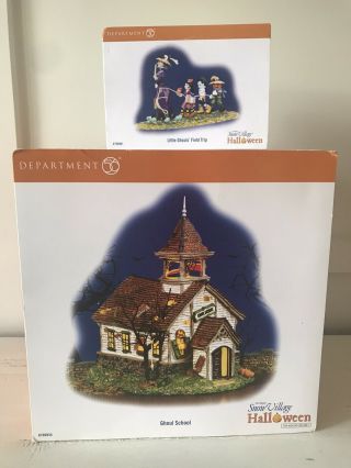 Dept 56 Snow Village Halloween Ghoul School And Little Ghoul’s Field Trip