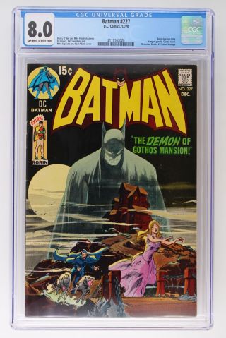 Batman 227 - Dc 1970 Cgc 8.  0 Detective Comics 31 Cover Homage By Neal Adams