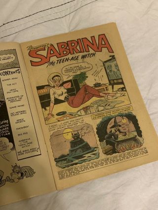 Archie ' s Mad House 22 - 1ST Sabrina The Teenage Witch Archie Comics 1962 3
