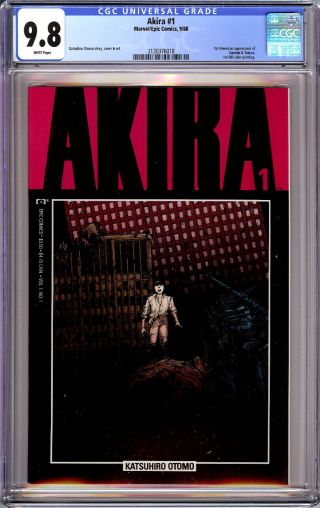 Akira 1 Cgc 9.  8 White Pages 1988