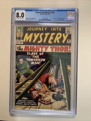 Journey Into Mystery 102 | 1964 Marvel Comics | Cgc 8.  0 Vf | 1st Appearance