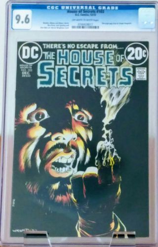 House Of Secrets 103 1972 Dc Cgc 9.  6 Nm,  Iconic Bernie Wrightson (rip) Cover