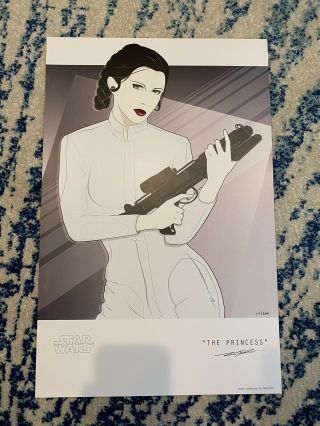 Star Wars Acme Archives Craig Drake The Princess Lithograph Leia Signed/numbered