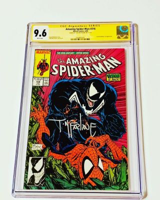 Spiderman 316 Cgc 9.  6 Ss Signed By Todd Mcfarlane