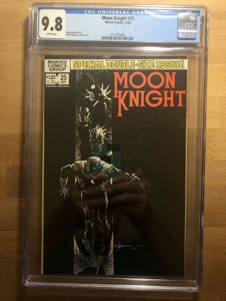Moon Knight 25 Marvel 1982 Cgc 9.  8 Nm/mt 1st Appearance Black Spectre