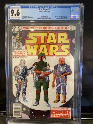 Star Wars 42 (dec 1980,  Marvel) Cgc 9.  6 White To Off White Pages