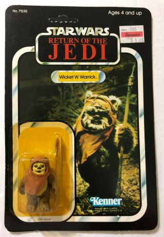 Vintage Star Wars Return Of The Jedi Wicket Ewok 77 Back 1983