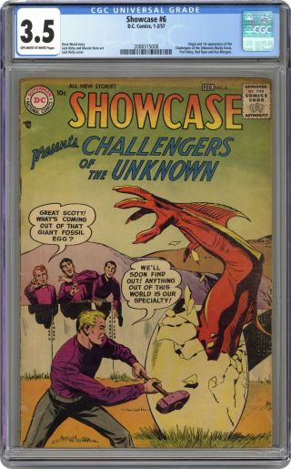Showcase 6 Cgc 3.  5 1957 2088315008 1st And Origin Challengers Of The Unknown