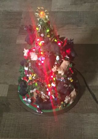 Danbury - Scottish Terrier - Christmas Tree Lighted 2