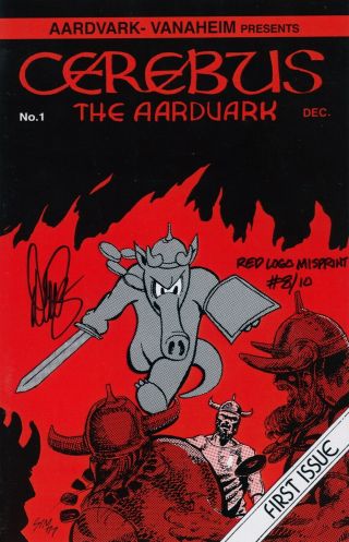 Cerebus The Aardvark 1 Remastered Dave Sim Signed & Numbered Error Comic Book