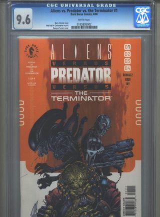 Aliens Vs.  Predator Vs.  The Terminator 1,  2,  3,  & 4 Cgc 9.  6 (2000) Complete Set