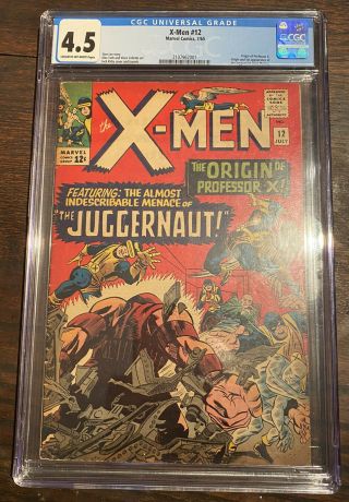 X - Men 12 Cgc 4.  5 Vg,  1st Appearance Of Juggernaut