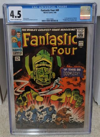 Fantastic Four 49 (1966) Cgc 4.  5 - 1st Full Appearance Of Galactus Marvel Key
