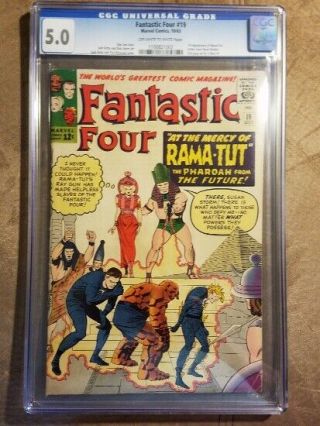 Fantastic Four 19 Cgc 5.  0 Ow/w Pages