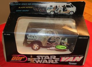 Star Wars Black Darth Vader Gyro - Powered Van,  1979 In The Box W/o Rip Cord