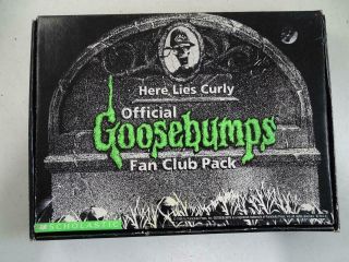 Vintage 1996 Official Goosebumps Fan Club Pack Wallet Sticker Album Folder Box