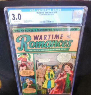 Wartime Romances 11 Cgc 3.  0 Matt Baker Cover & Art 1952