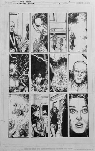 Gary Frank Doomsday Clock Comic Art 11 P11,  Batman,  Watchmen,  Superman
