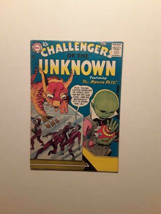 Challengers Of The Unknown 1,  Kirby Story/art,  Fn Cond.  Hard To Find