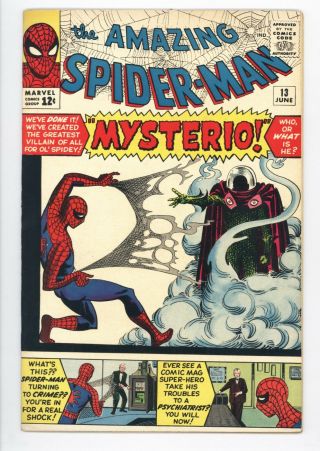 Spider - Man 13 Vol 1 Near Perfect 1st App Of Mysterio