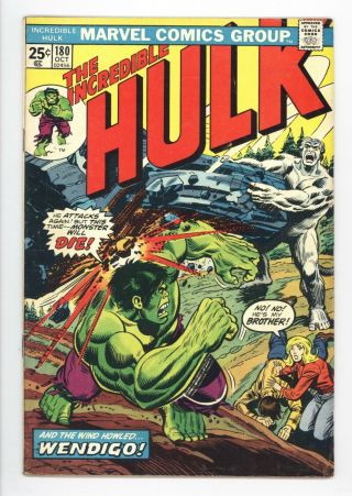 Incredible Hulk 180 Vol 1 Higher Grade 1st Cameo App Of Wolverine
