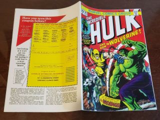 Incredible Hulk 181 Vol 1 Coverless 1st App of Wolverine No Value Stamp 3