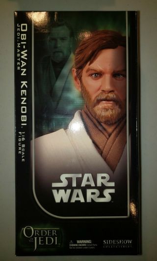 Sideshow Star Wars Obi - Wan Kenobi Jedi Master Order Of The Jedi 12” Figure
