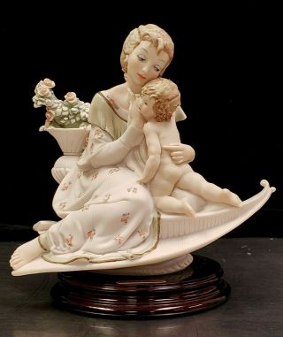 Rare Giuseppe Armani Figurine Mother And Child Maternity (1992) Attitio Vezzoci