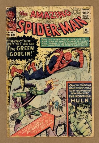 Spider - Man 14 Pr 0.  5 1964 1st App.  Green Goblin