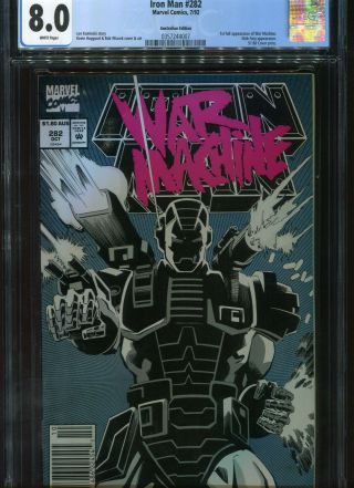Iron Man Cgc 8.  0 Autralian Price Vatiant Marvel Comics 7/92 (1st Print)