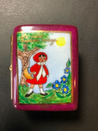 Authentic Limoges Box " Little Red Riding Hood " Limited Edition 037/750 Peint Mai