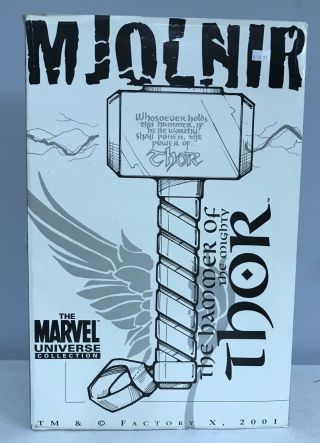 Factory X The Mighty Thor Mjolnir Hammer 2001 Jack Kirby Edition