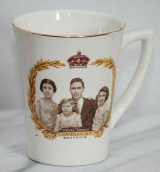 1937 Clarence Ware Coronation Of King George Vi And Queen Elizabeth Mug Cup