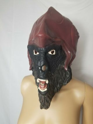 Rare Vintage 2001 Planet Of The Apes Mask Fox Cosplay Halloween Rubber Gorilla