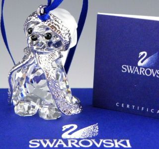 Swarovski Crystal Figurine Christmas Ornament 870000 Kris Bear 2006